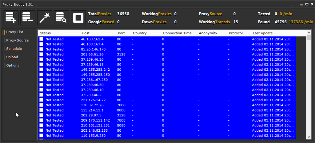 Proxy Buddy Version 1.01 - GSoftwareLab
