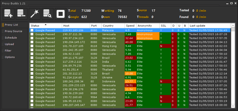 Proxy Buddy, the most powerful proxy gatherer and tester!