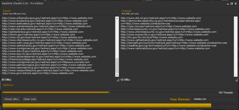 Backlink CheckR Version 2.04