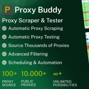 Proxy Buddy: The ultimate tool for proxy scraping and proxy testing