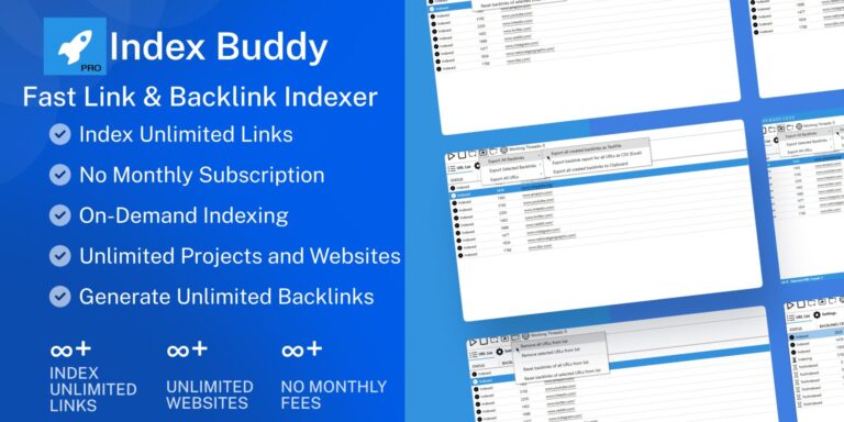 Index Buddy 2 Version 2.1.1 Release 8 Index Buddy: Fast Link Indexing Software