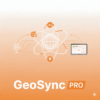 GeoSync PRO product image illustrating how a proxy IP is used to automatically sync a browser's timezone, language, and geolocation for perfect profile authenticity.