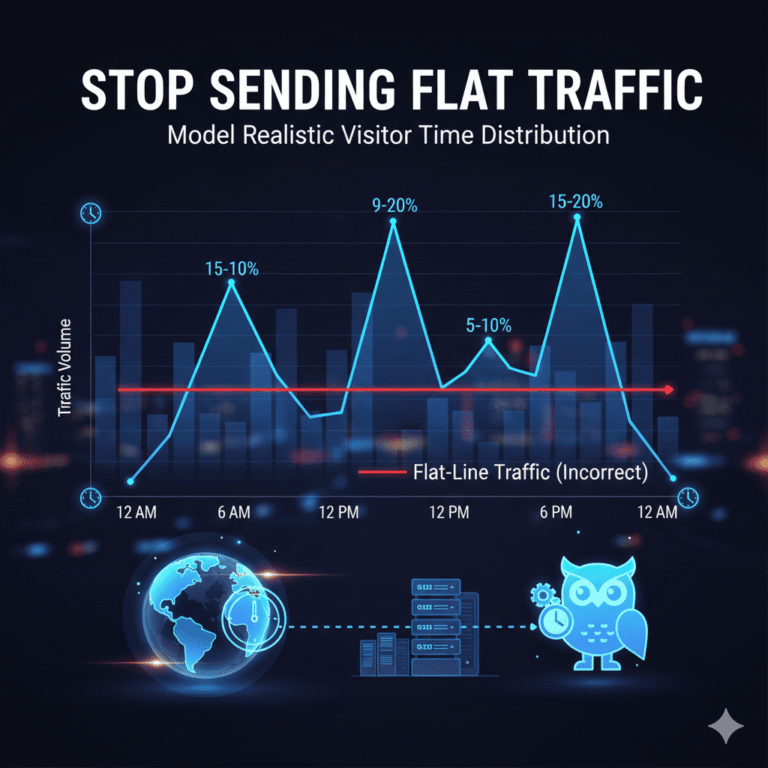 Stop Sending Flat Traffic: How to Model Realistic Visitor Time Distribution 2 Traffic with Realistic Visitor Time Distribution
